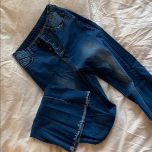High waisted flare jeans